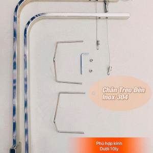 Giá treo đèn tự chế bằng Inox 304