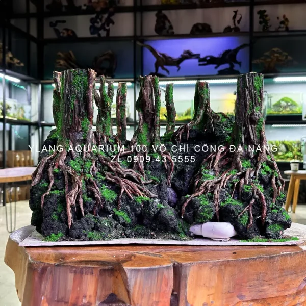 Layout rừng kết hợp thác cát - Ylang Aquarium & Coffee - Thủy sinh Đà Nẵng